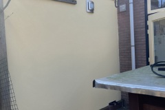 buitenmuur geschilderd